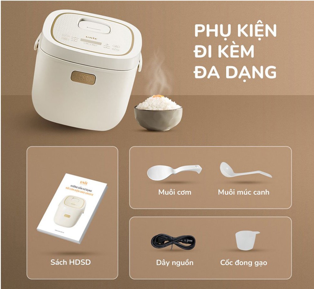 Đa dạng các phụ kiện đi kèm