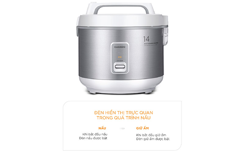 Chức năng của Nồi cơm điện nắp gài Cuckoo 2.5 lít CR-1420/SIVNCV