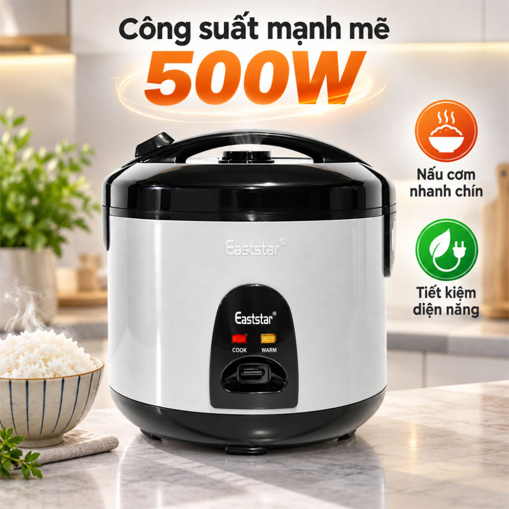 Nồi cơm điện nắp gài Eaststar 508A - Hàng chính hãng