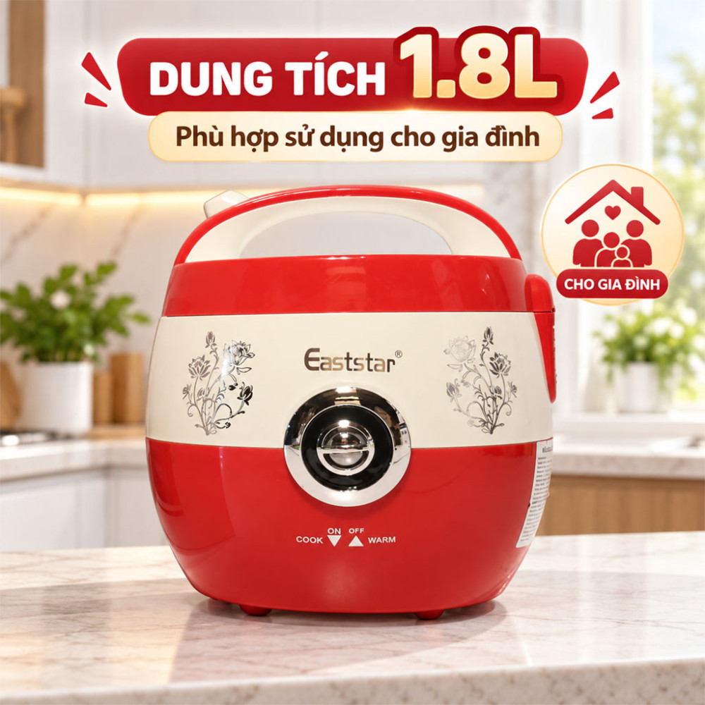 Nồi cơm điện nắp gài Eaststar 838A - Hàng chính hãng