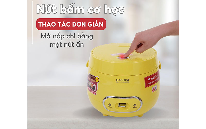 Nút mở nắp của Nồi cơm điện nắp gài Hasuka HSK-802