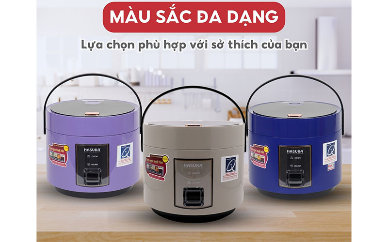 Màu sắc của Nồi cơm điện nắp gài Hasuka HSK-866 