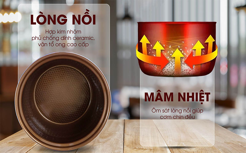 Lòng nồi của Nồi cơm điện nắp gài Hasuka HSK-866 