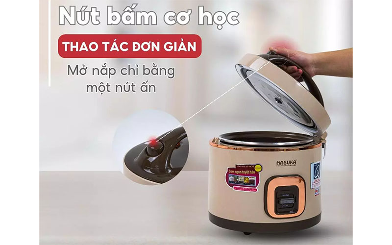 Nút mở nắp của Nồi cơm điện nắp gài Hasuka HSK-868 PLUS