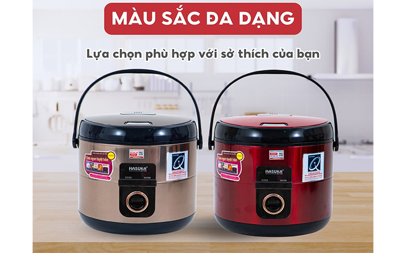 Màu sắc của Nồi cơm điện nắp gài Hasuka HSK-869