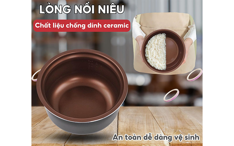 Lòng nồi của Nồi cơm điện nắp gài Hasuka HSK-886