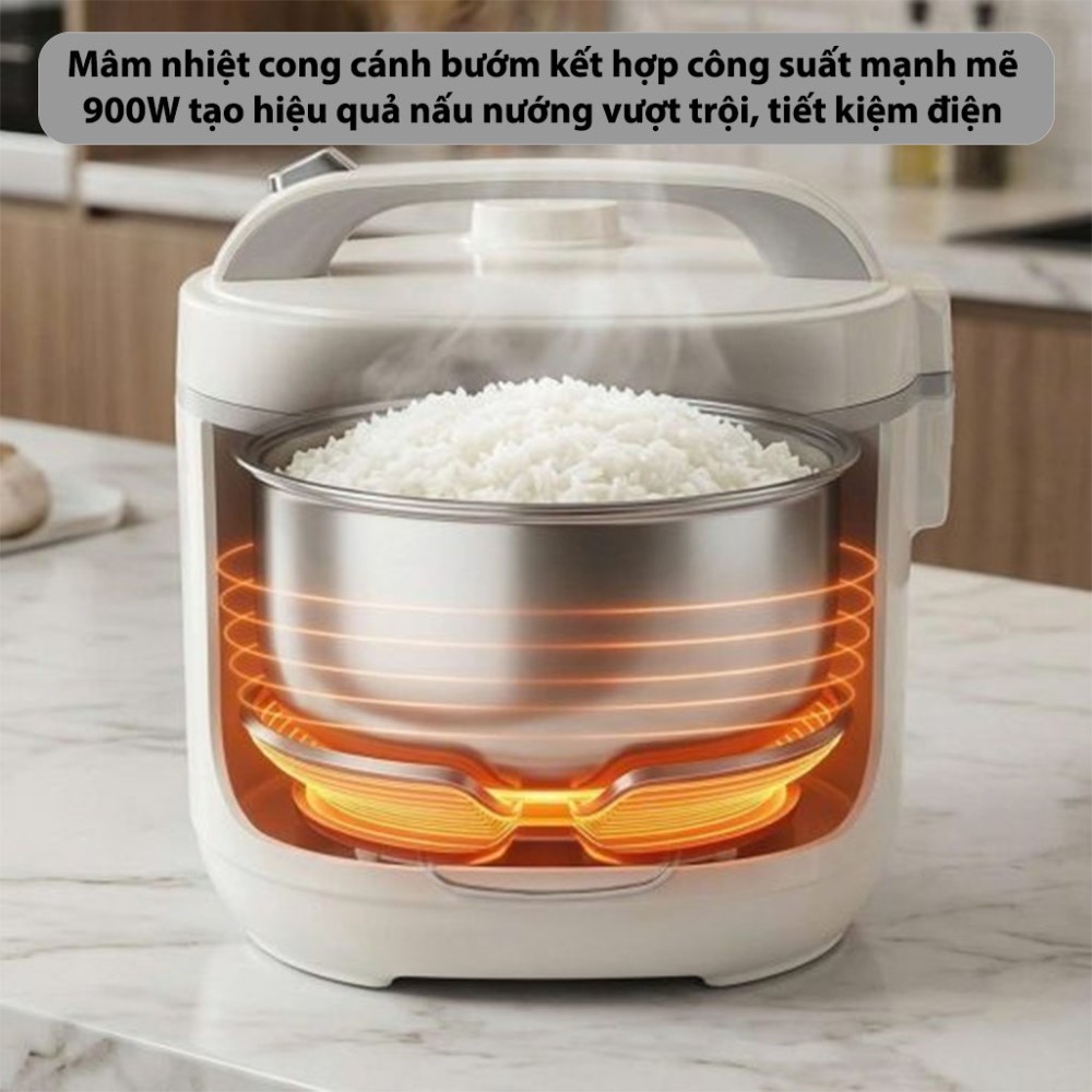 Nồi cơm điện nắp gài Rapido RC–1.8M2S - Hàng chính hãng