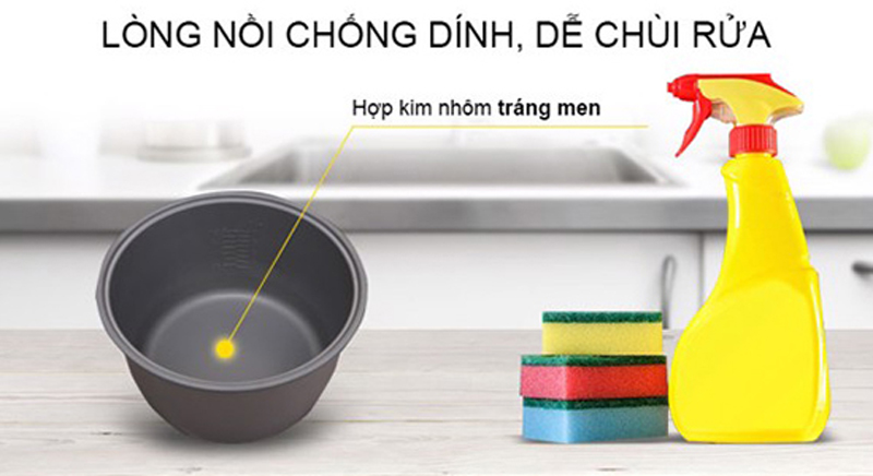 Lòng nồi bằng hợp kim nhôm phủ chống dính