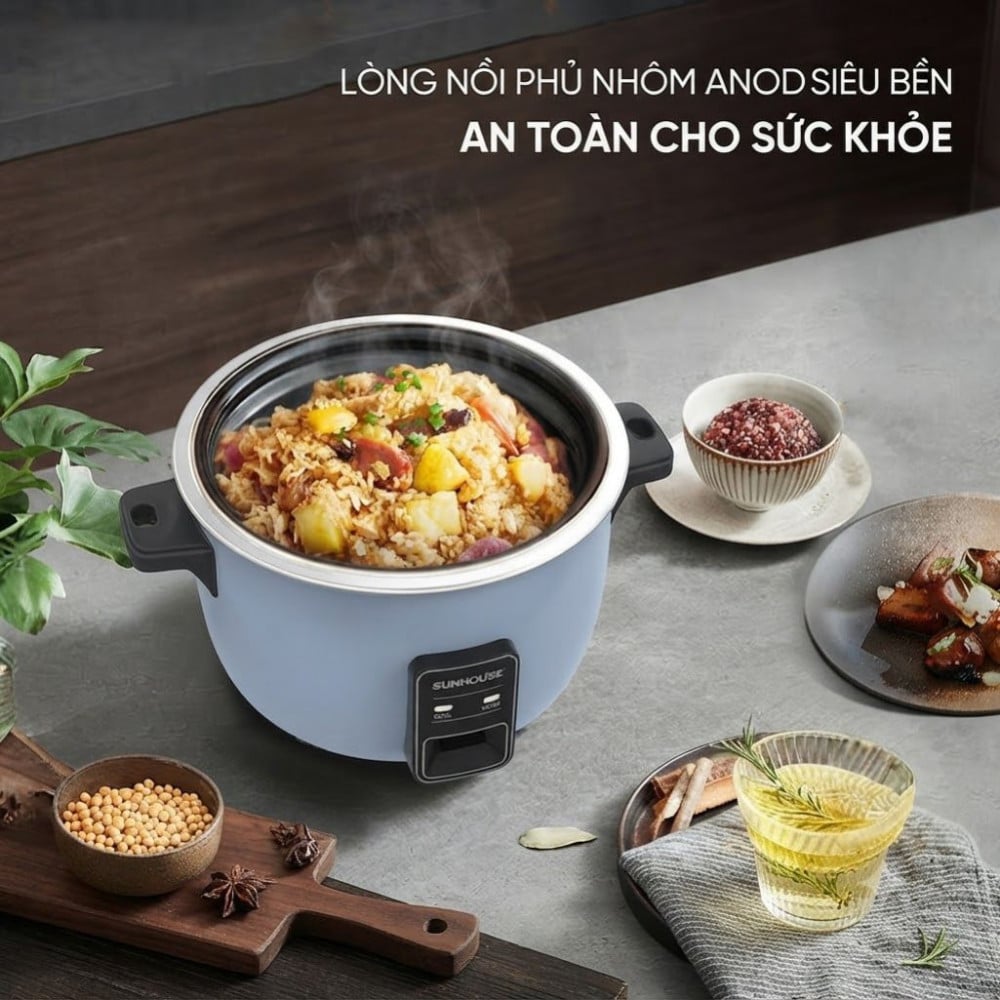 Nồi cơm nắp rời Sunhouse 5.6 lít SHD8156 - Hàng chính hãng