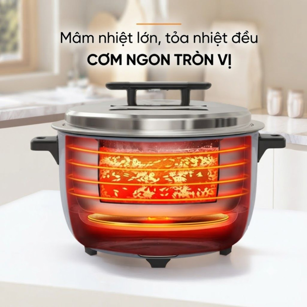  Nồi cơm điện nắp rời Sunhouse SHD8166 - 10 lít - Hàng chính hãng