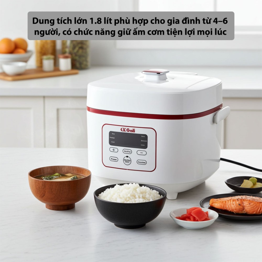 Nồi cơm điện tử Gali GL-1718W - Hàng chính hãng