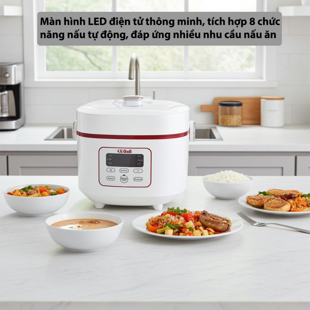 Nồi cơm điện tử Gali GL-1718W - Hàng chính hãng