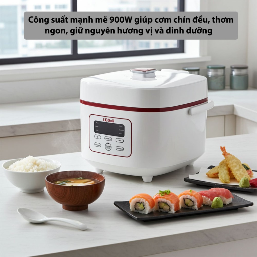 Nồi cơm điện tử Gali GL-1718W - Hàng chính hãng
