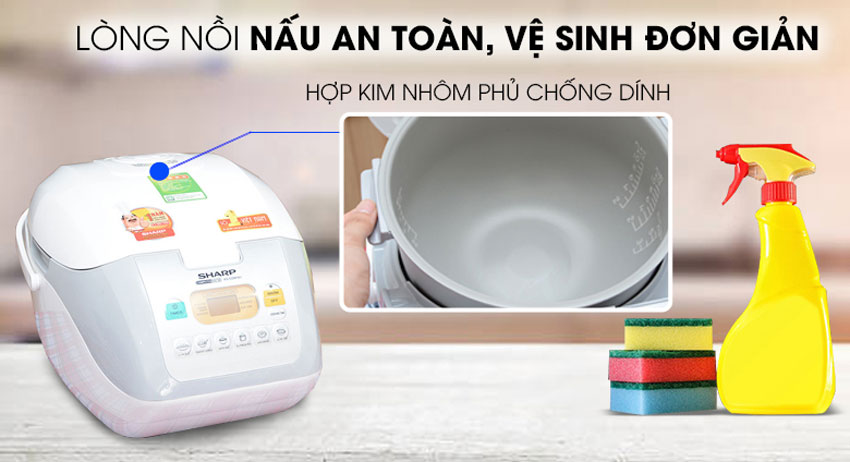 Đánh giá chi tiết nồi cơm điện tử Sharp KS-ZT18V