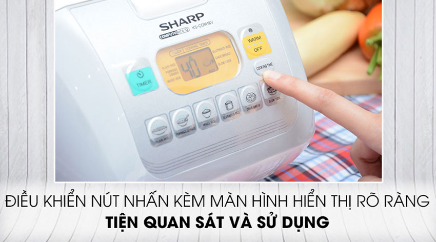 Đánh giá chi tiết nồi cơm điện tử Sharp KS-ZT18V