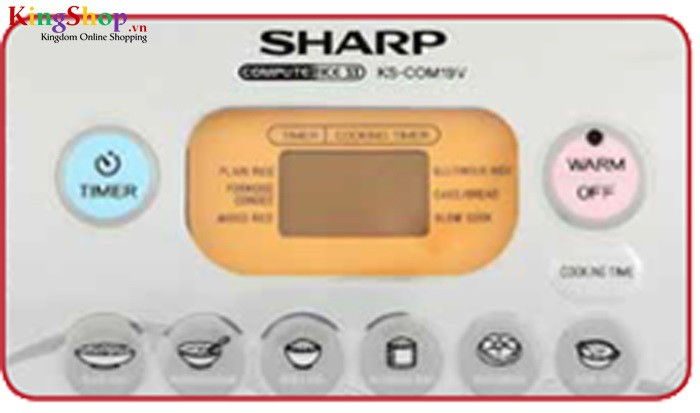 Nồi cơm điện tử Sharp KS-COM18V-W 
