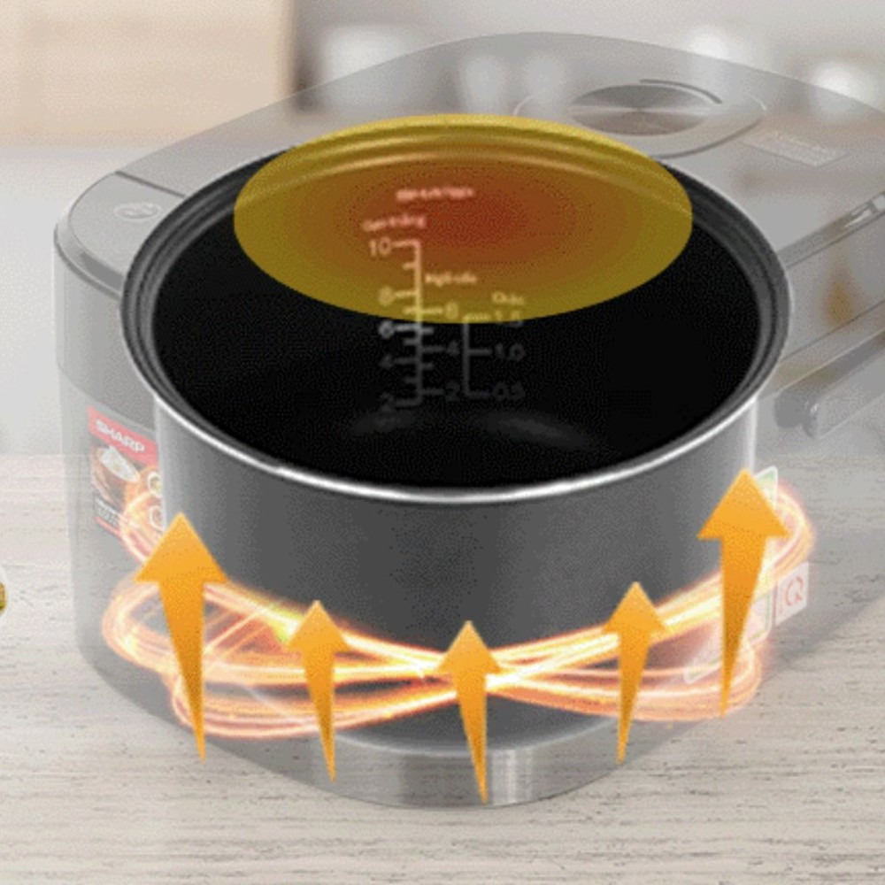 Nồi cơm điện tử Sharp 1.8 lít KS-COM194EV-BK - Hàng chính hãng