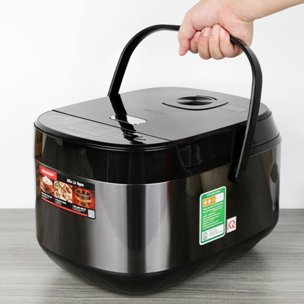 Nồi cơm điện tử Sharp 1.8 lít KS-COM194EV-BK - Hàng chính hãng
