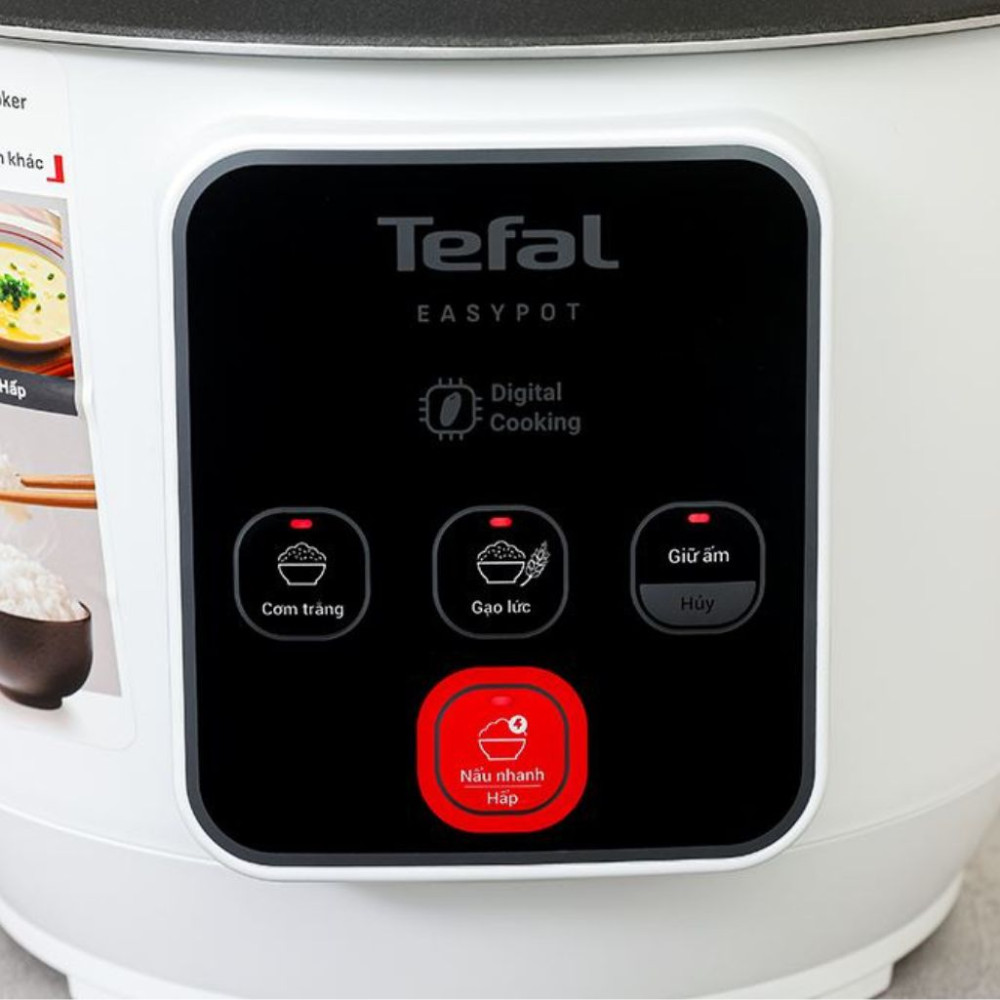 Nồi cơm điện tử Tefal 1.8L Easy Pot RK1071Y0  - Hàng chính hãng