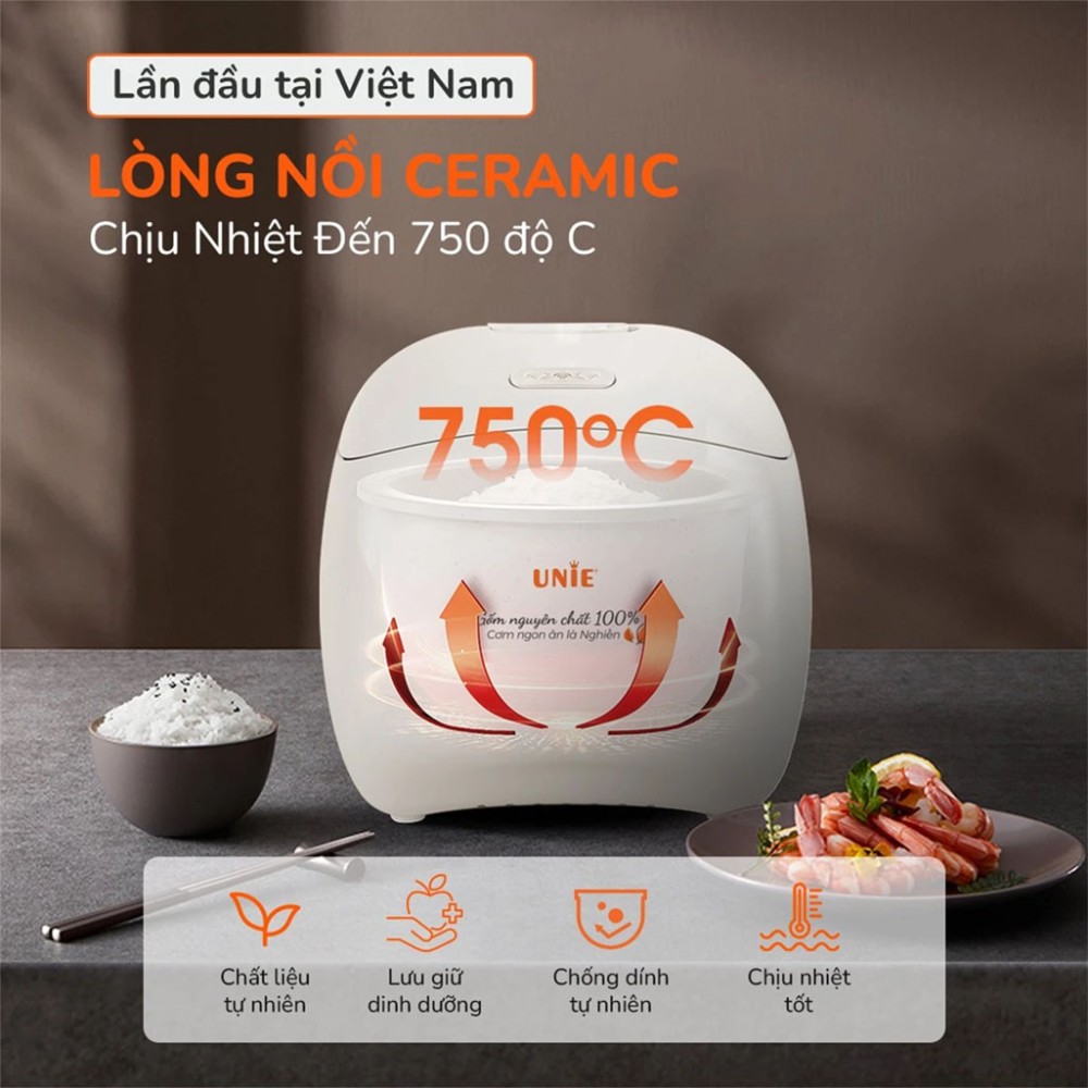Nồi cơm điện tử Unie 1.5 lít URC815 - Hàng chính hãng