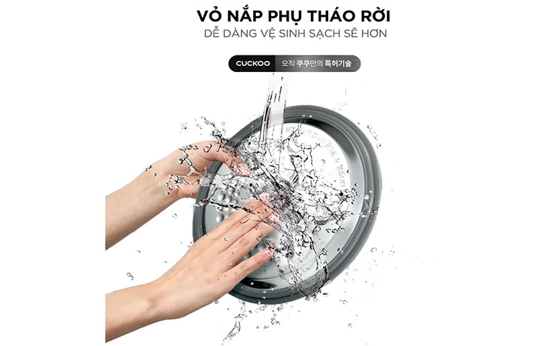 Nắp của Nồi cơm điện tử áp suất cao tần Cuckoo CRP-HWF1000F