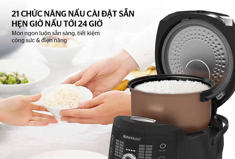 Đa chức năng nấu, tiết kiệm thời gian