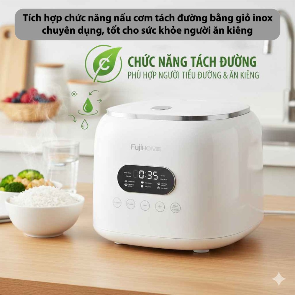Nồi cơm tách đường Fujihome RC10ALS - Hàng chính hãng