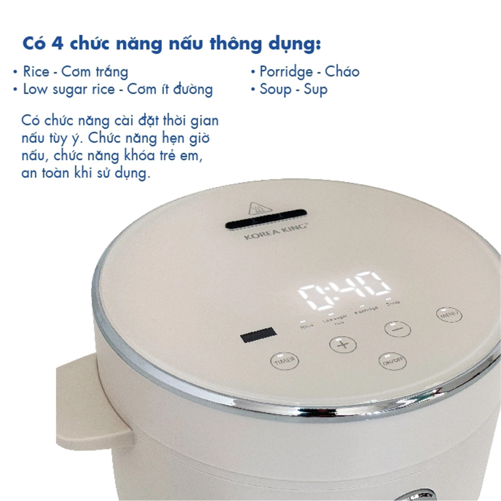 Nồi cơm Korea King PRC-12SLJT 1.2 lít