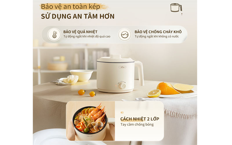 Nồi điện đa năng Bear MC-4H16H - Hàng chính hãng
