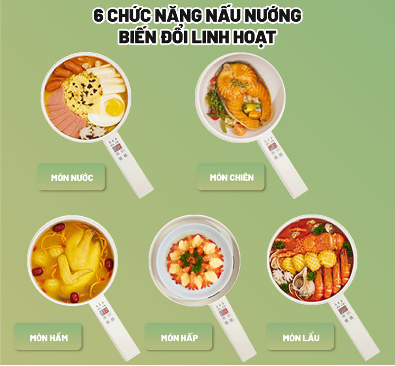 Đa dạng chức năng nấu nướng