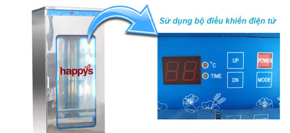 Tủ diệt khuẩn quần áo găng tay Happys HPS-121AG - Hàng chính hãng