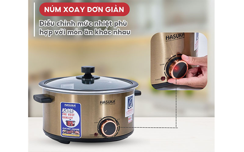 Điều khiển của Nồi lẩu điện Hasuka HSK-352L