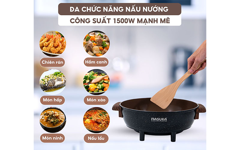 Nồi lẩu điện đa năng Hasuka HSK-355L