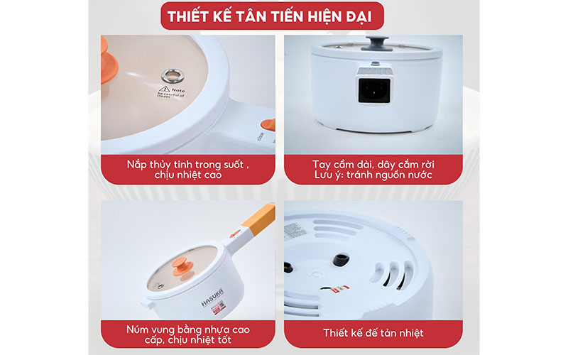 Thiết kế của Nồi lẩu điện đa năng Hasuka HSK-555