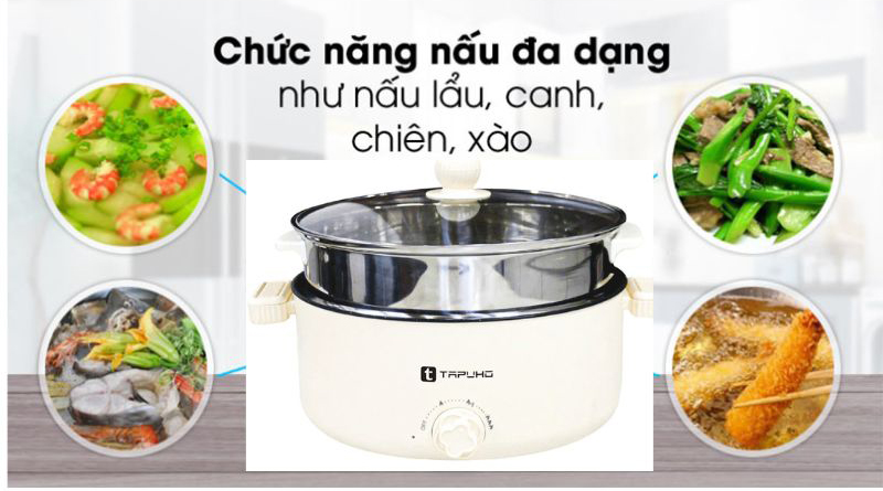 Công dụng nấu canh, cháo, xào nấu, nồi lẩu hoặc hấp