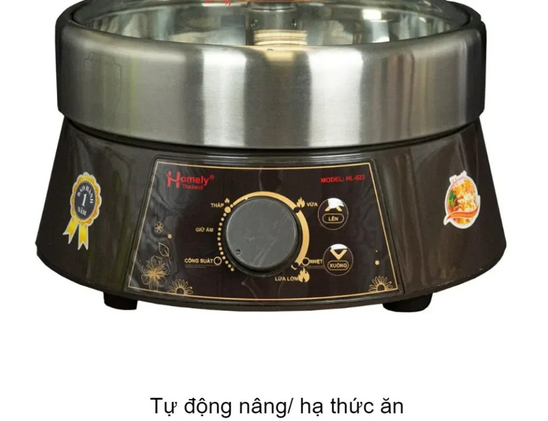 Nồi có tính năng tụ nâng hạ thức ăn