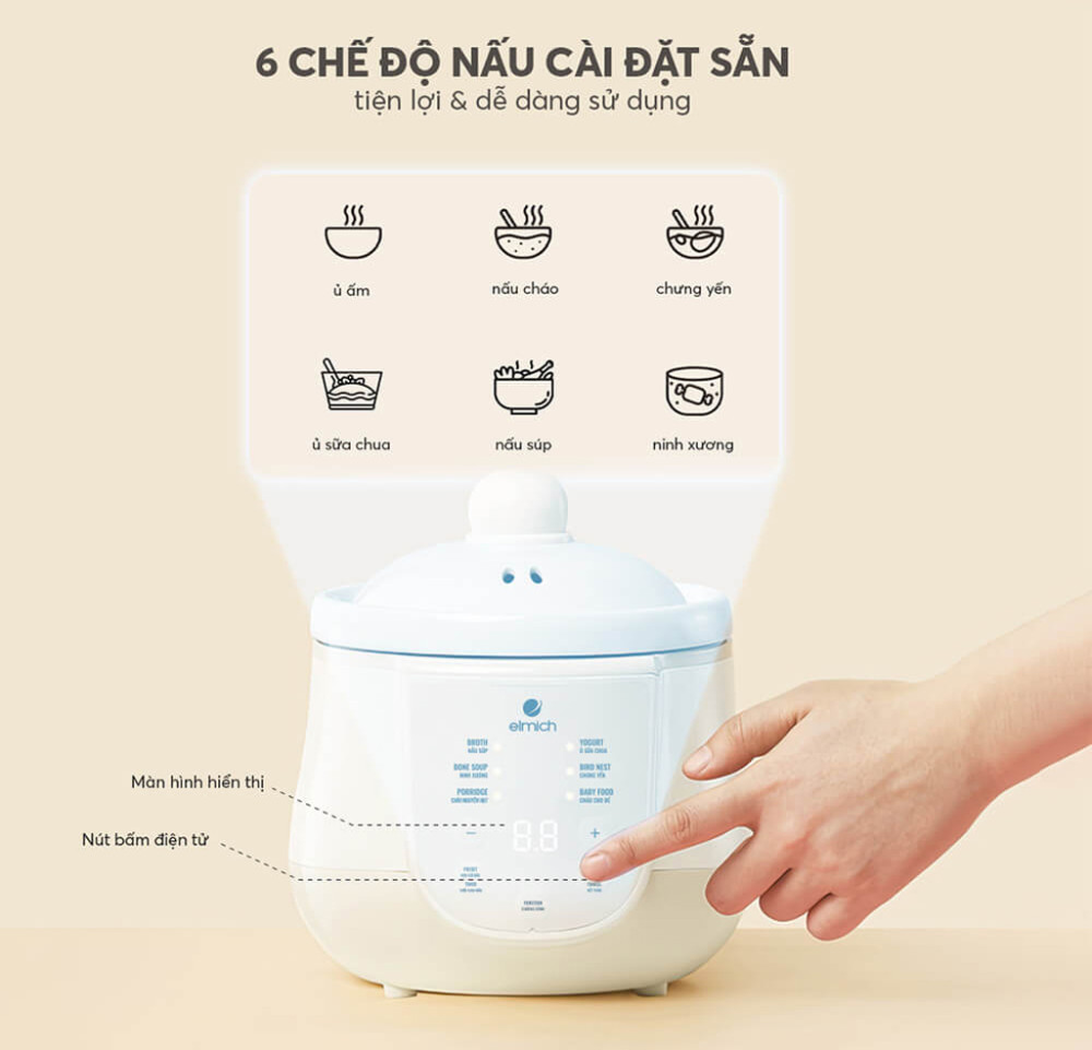 Có nhiều chế độ được cài đặt sẵn