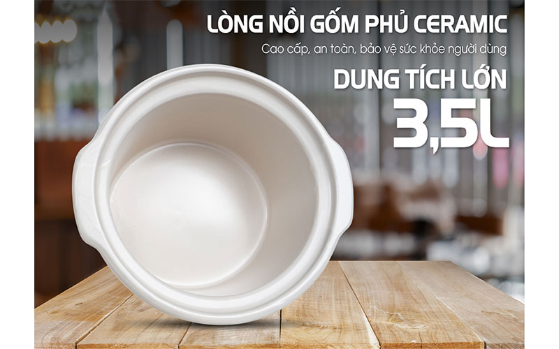 Dung tích của Nồi nấu chậm Hasuka HSK-136