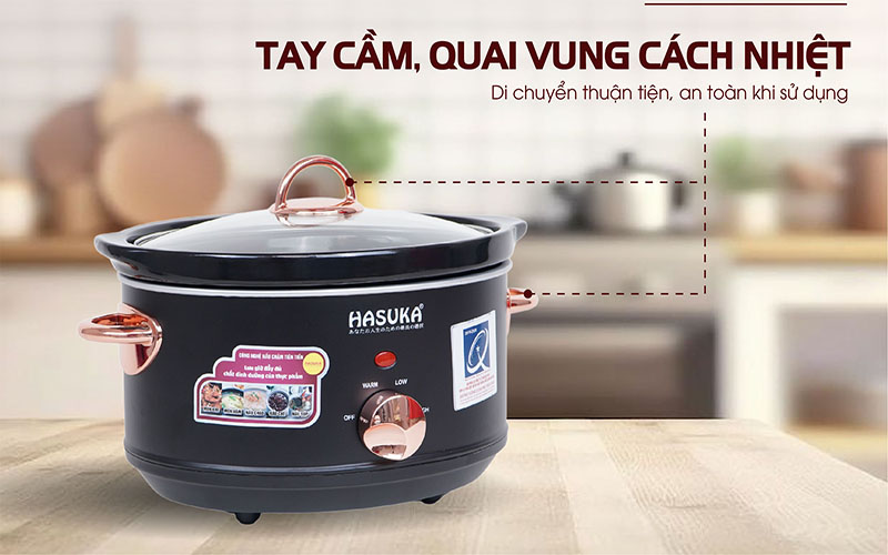 Thiết kế của Nồi nấu chậm Hasuka HSK-138