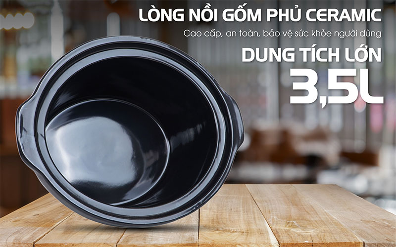 Dung tích của Nồi nấu chậm Hasuka HSK-138