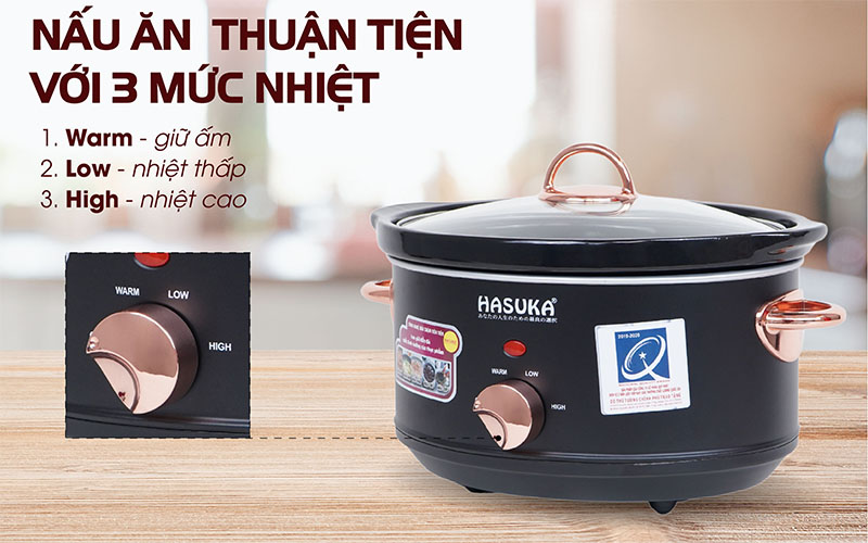 Chế độ của Nồi nấu chậm Hasuka HSK-138