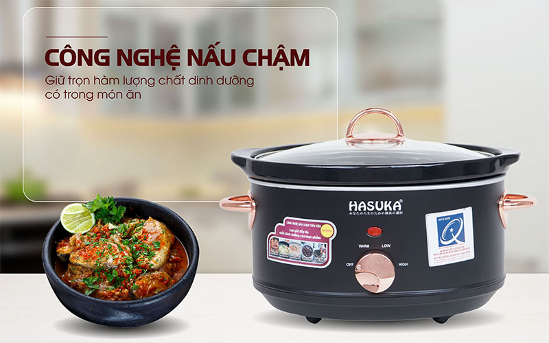 Công nghệ nấu chậm của Nồi nấu chậm Hasuka HSK-138