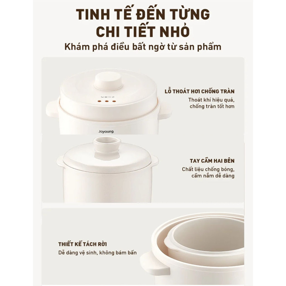 Nồi nấu chậm Joyoung JSC-187 - Hàng chính hãng