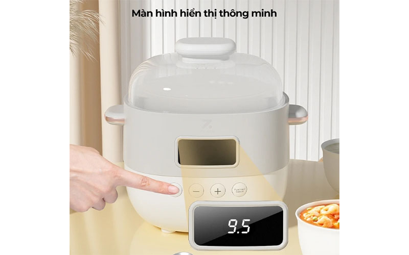 Bảng điều khiển của Nồi nấu chậm Zolele ES101