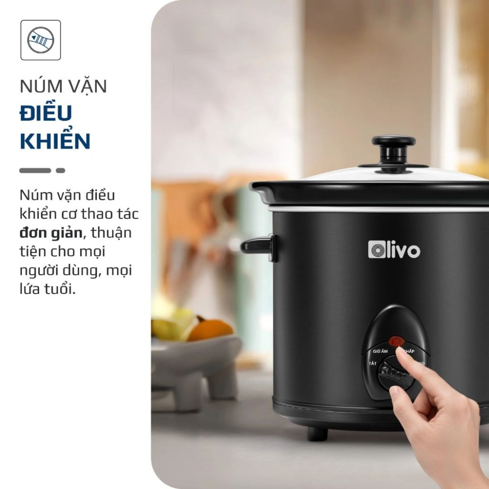 Nồi nấu chậm Olivo SC30 - Hàng chính hãng