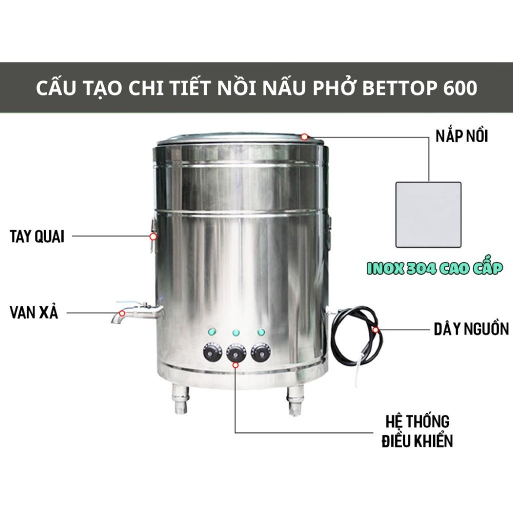 Nồi nấu phở Bettop 600 - Hàng chính hãng