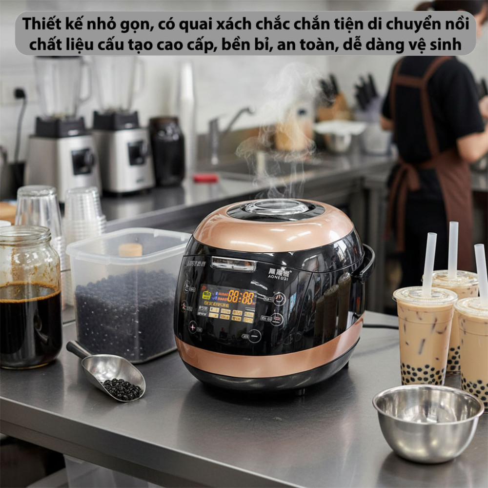 Nồi nấu trân châu tự động Aonuosi 5 lít - Hàng chính hãng