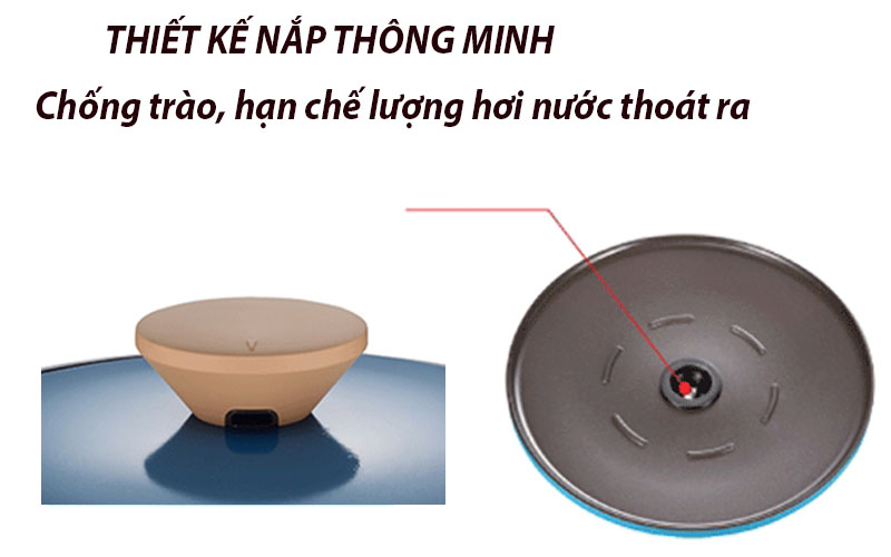 Thiết kế nắp của Nồi nhôm PoongNyun BNPT-24C(IH)