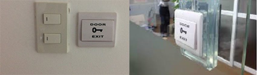 Chức năng của nút Exit nhấn mở cửa kiểm soát Soyal AR-PB5A 
