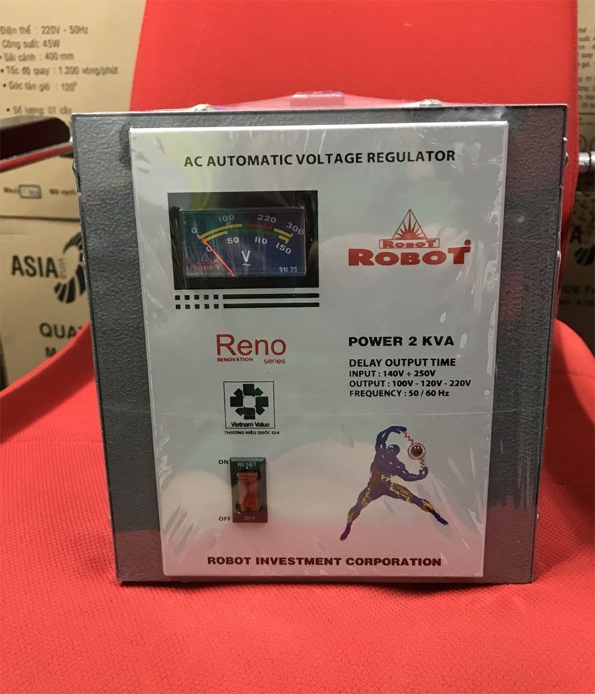 Ổn áp Robot Reno 2KVA 140V-250V
